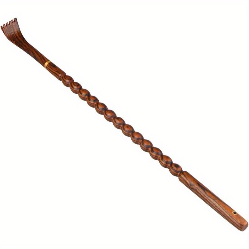 natural bocote wood back massager itching, long sturdy back scratchers, body relaxation massager, back massage tool, spine   stretcher, lower back massager, massage tool back, spine support, durable tool, handcrafted massager, handcarved massager,   wood, office workers, home Product details 0