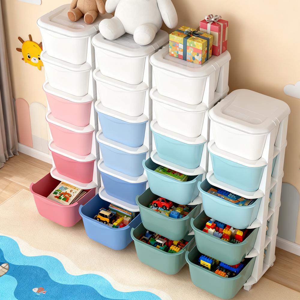 5/6-Layer Drawer Storage Rack with Universal Wheels