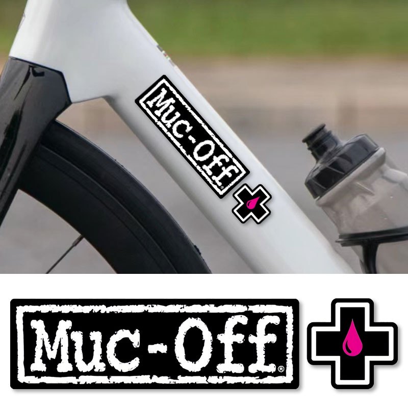 

1pc Waterproof Bike Decal - Pvc, & Sunscreen Sticker, Black & White With Pink Design For Mountain Bikes & , Bike Accessories