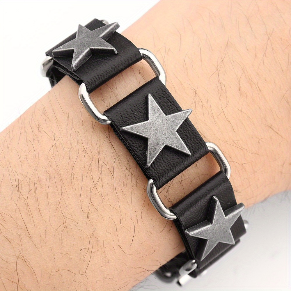 TEMU Simple Five-pointed Star Bracelet For Men And Women Couple Bracelet Holiday Gift Jewelry