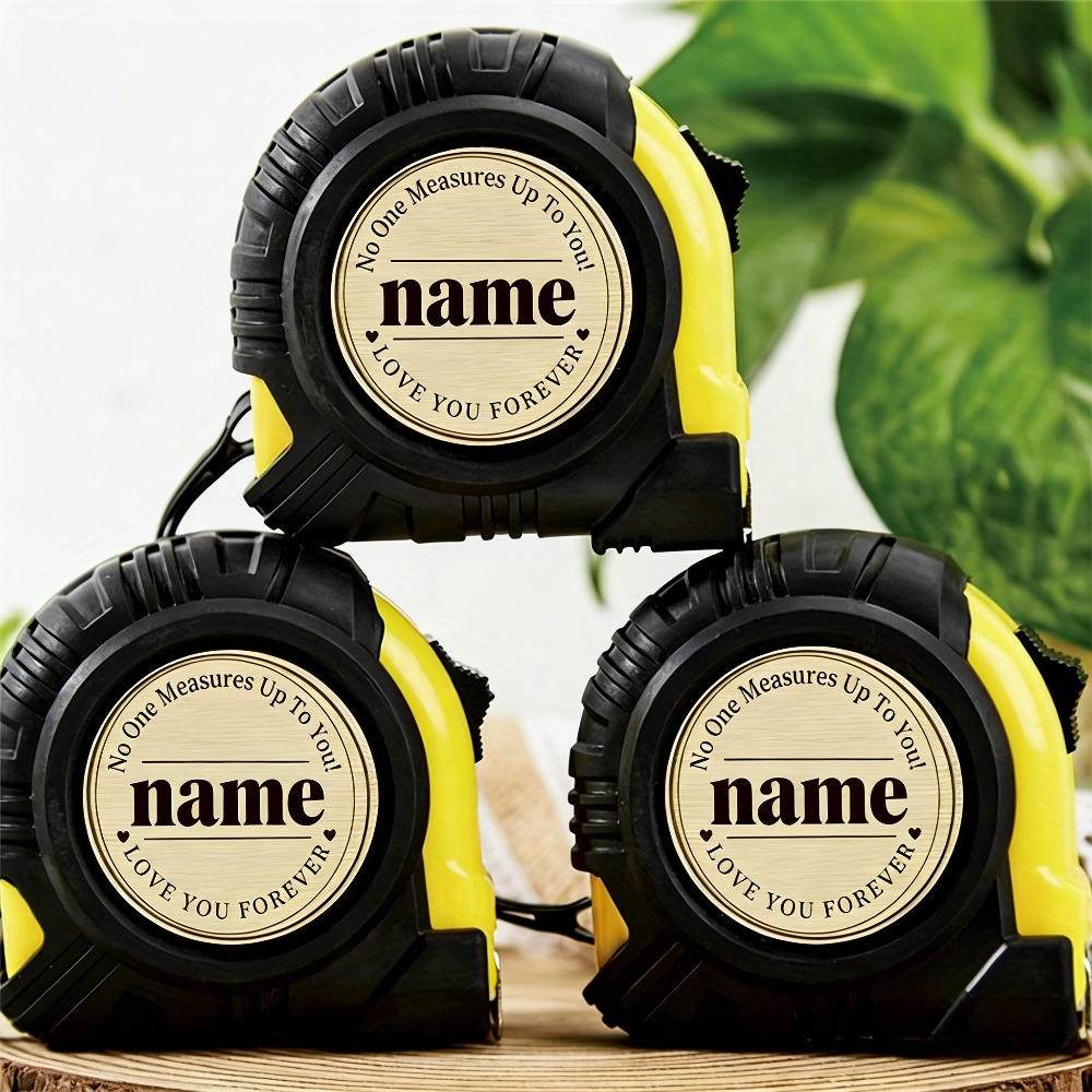 TEMU Customized 1pc 2d Tape Measure With Locking Mechanism - The Perfect Father's Day/birthday/christmas Gift For Woodworkers And Diy Enthusiasts -