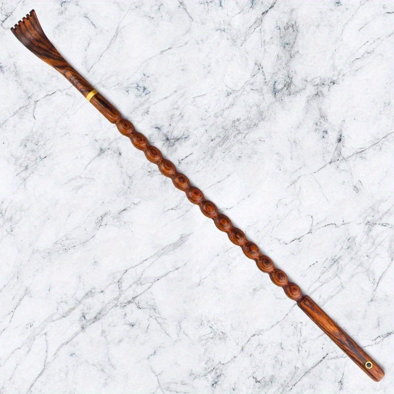 natural bocote wood back massager itching, long sturdy back scratchers, body relaxation massager, back massage tool, spine   stretcher, lower back massager, massage tool back, spine support, durable tool, handcrafted massager, handcarved massager,   wood, office workers, home Product details 5