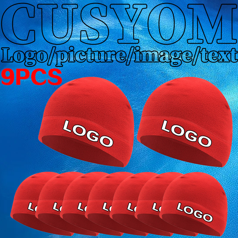 TEMU 9 bonnets chauds personnalisés, personnalisable et respirante - Bonnets d'hiver unisexes, coupe-vent pour et les activités de