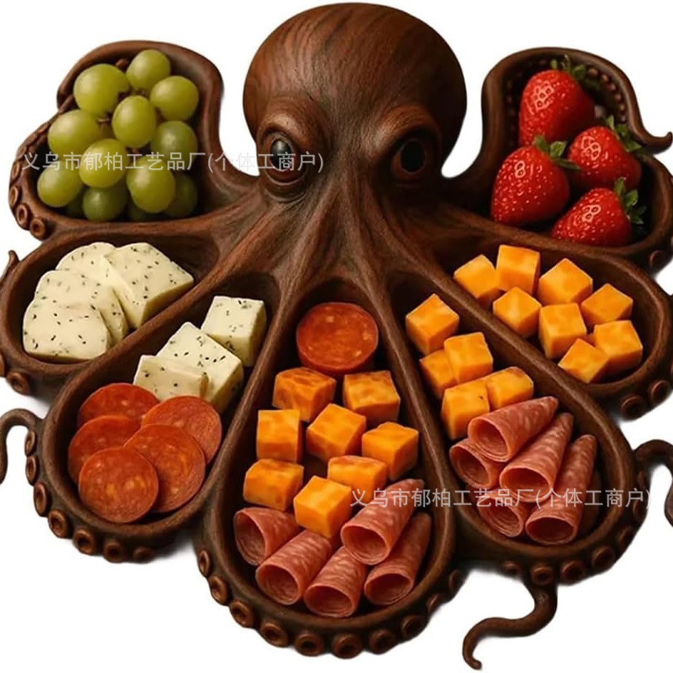 Creative , Cold Cut Platter, Cheese Board, Afternoon Tea Snack Tray, , Picnic Tableware, Home Decoration, Restaurant Decor, Trendy Tableware, Holiday , Seafood Theme, Kitchen Supplies