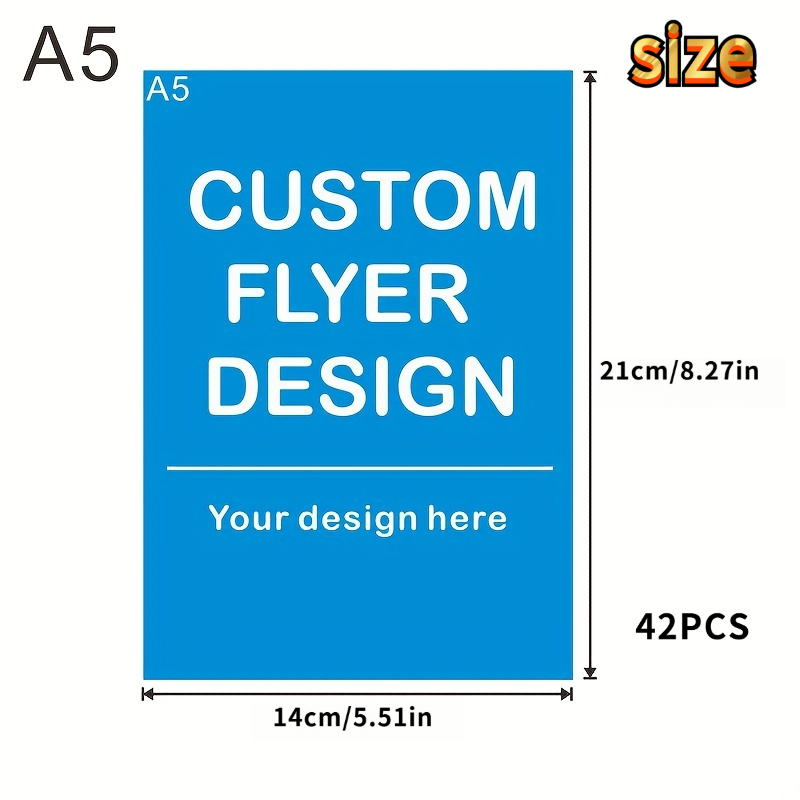 TEMU Customizable Flyers A5 Single-sided/double-sided Menu, Leaflets, Suitable For Halloween, Christmas, Back To School, Photography, Concerts,