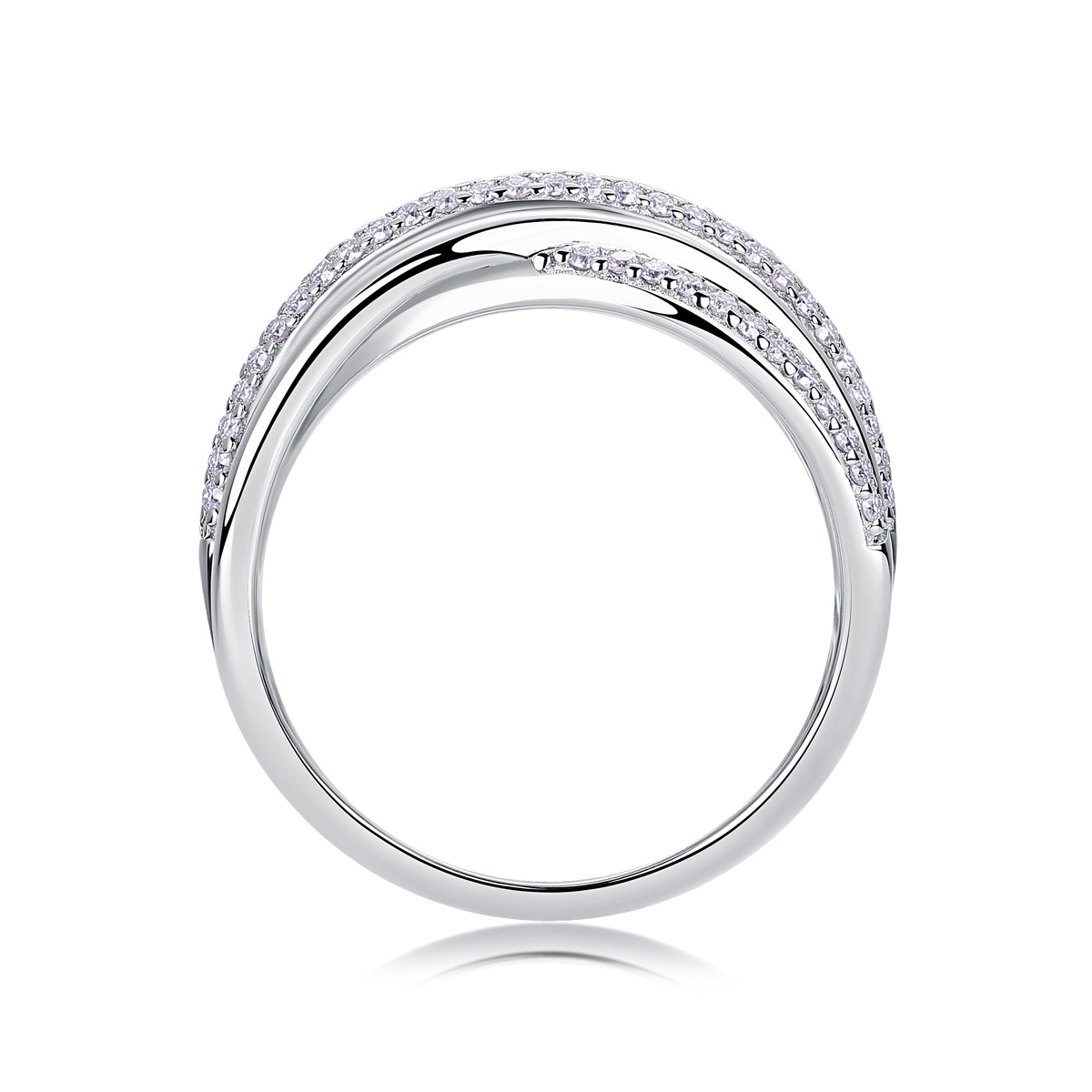 Couple's Moissanite Wedding Rings, Luxurious 925 Silver