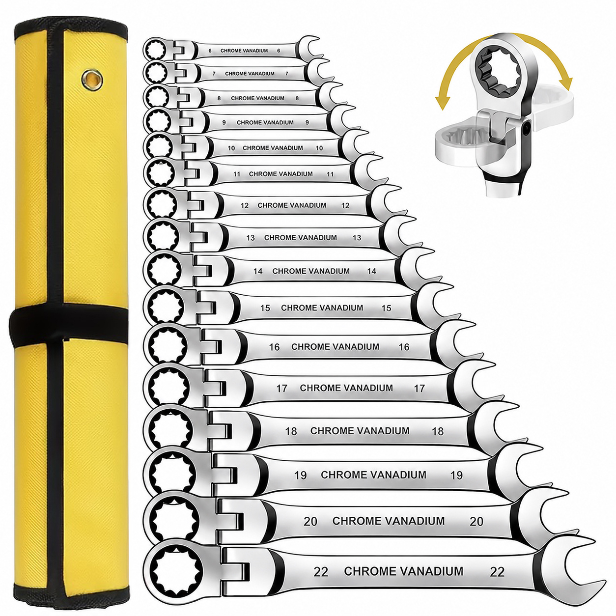 conjunto de ferramentas multifuncionais de chave de   12 peças - aço   vanádio, cabeça dupla   de  , 5 chaves de  /5 chaves de   aberta/2 chaves de  , 72 dentes ultra duráveis, ferramenta, ferramenta de decoração para casa, equipamento de  , ferramenta de   de  