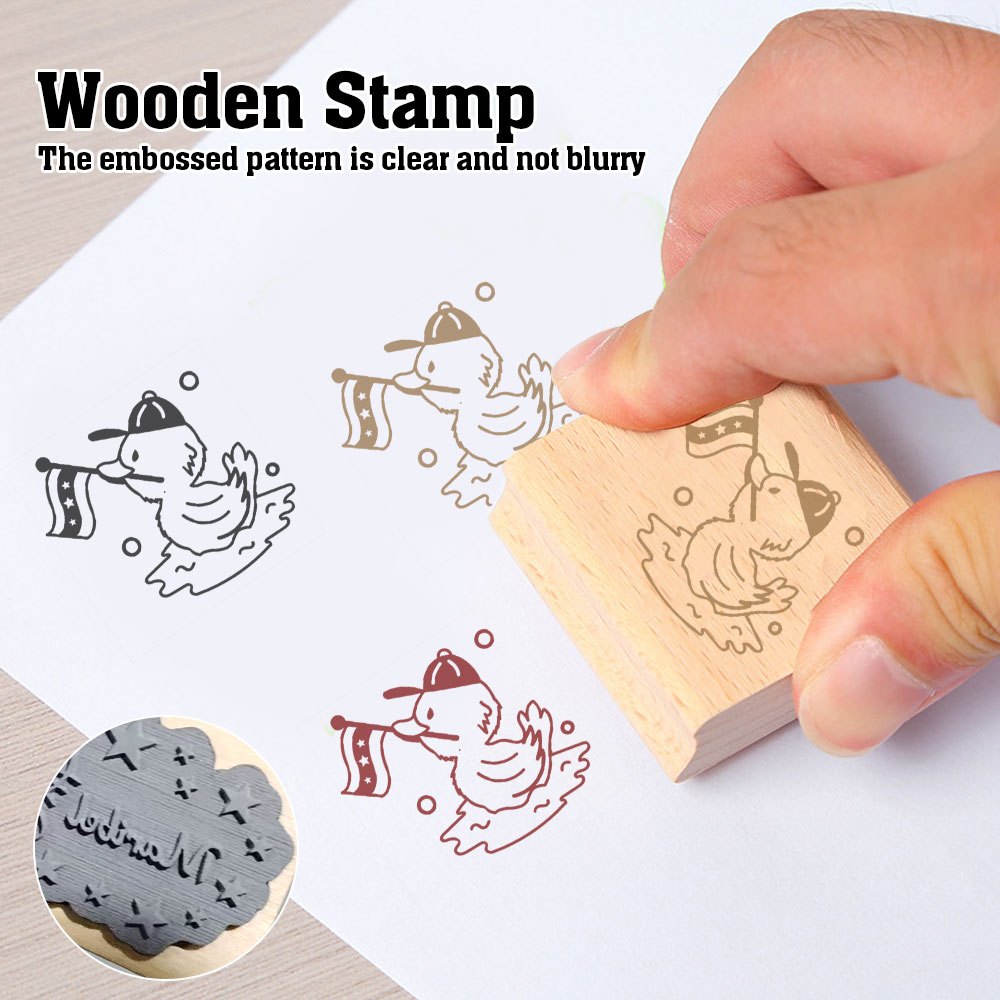 Wood Stamp for DIY Journaling and Scrapbooking