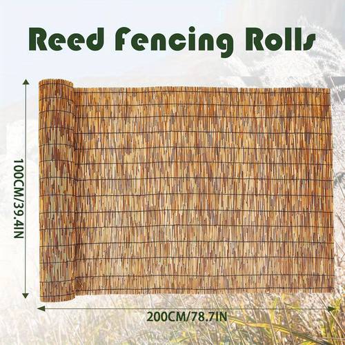 reed screen retro outdoor privacy barrier courtyard garden balcony indoor outdoor shade decor fence holiday dress up