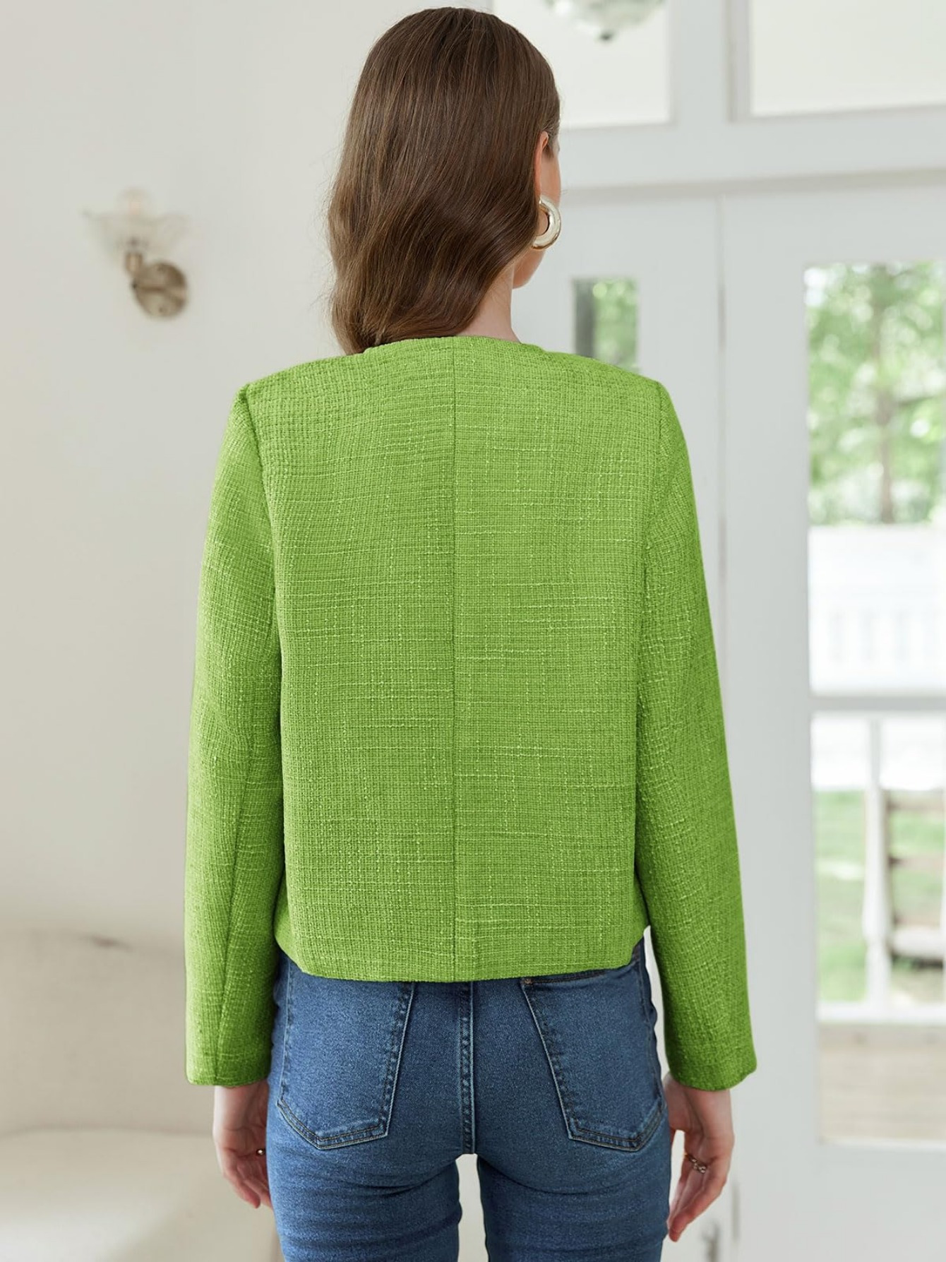 Chaqueta De Forro Polar Para Mujer - Cárdigan Abrigado Con Botones, Corte Relajado, Ideal Para Invierno Y Uso Casual