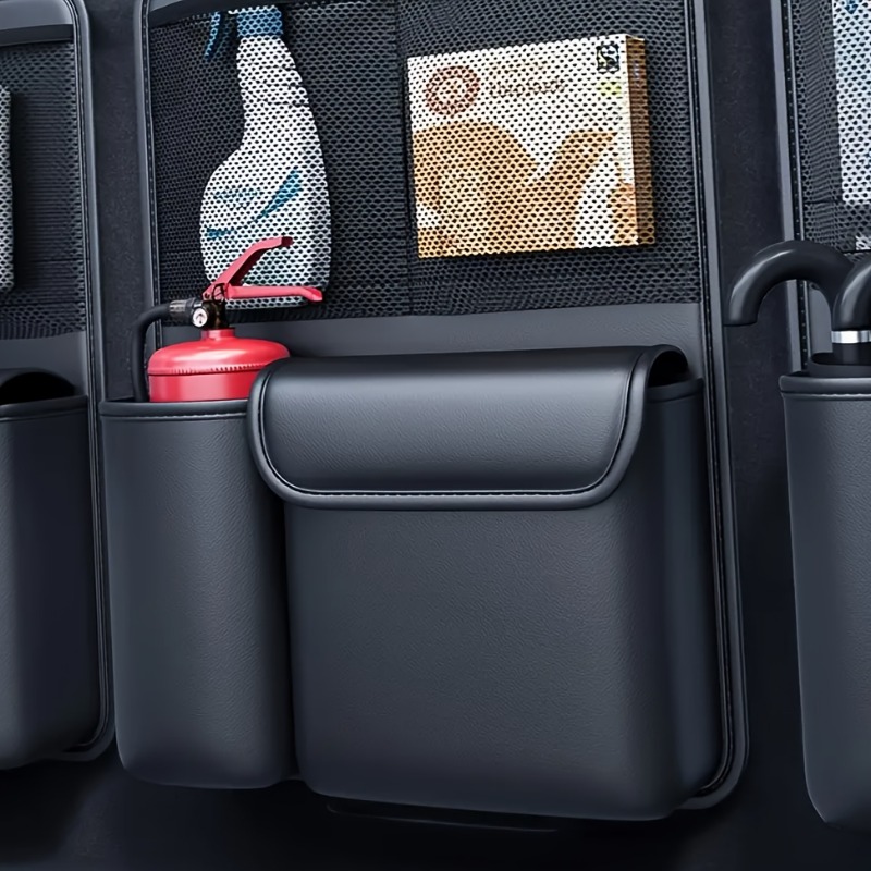 Premium Suv Trunk Organizer (45*33cm) | Foldable Adjustable Pu Leather Storage With Multiple Compartments | For Car/car Interior