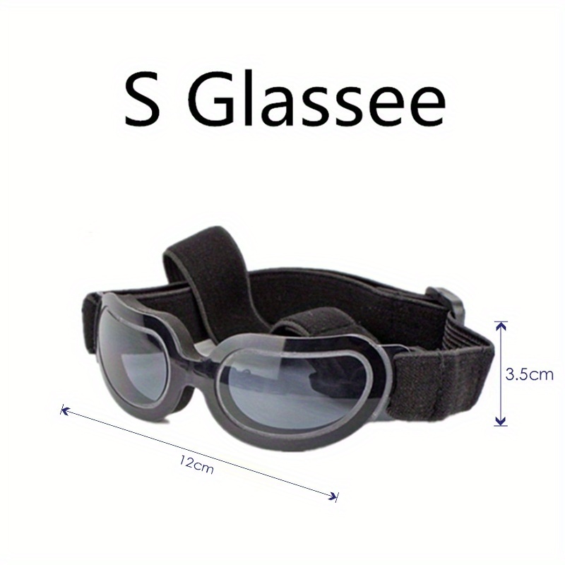 TEMU Dog Motorcycle Helmet Goggles Adjustable Pet Riding Safety Cat Pet Glasses