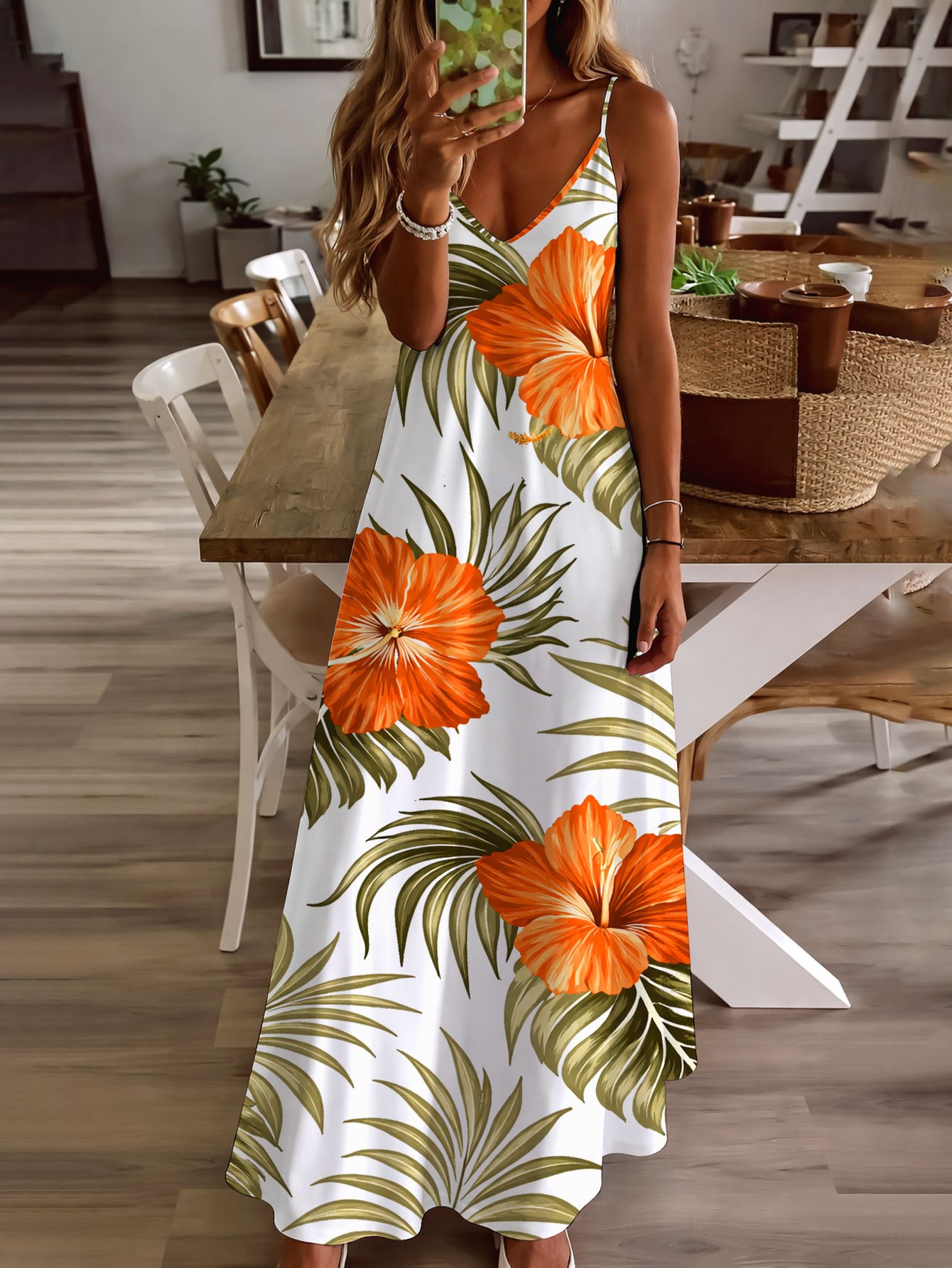 tropical theme homecoming dress Tropical Hideaway Sweetheart Swing Dress XL main image 0