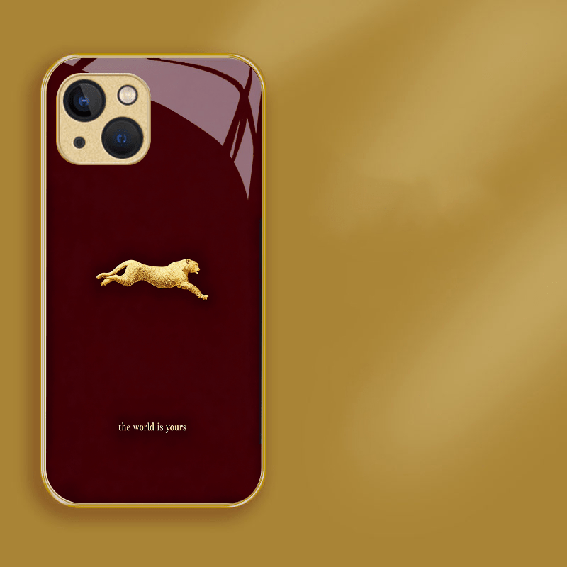 TEMU Phone Case - Golden 2026 New Phone Case Glass Cover For Iphone 17, Trendy For Year, Popular 17pro, Stylish 17air, Festive 11promax, Celebratory