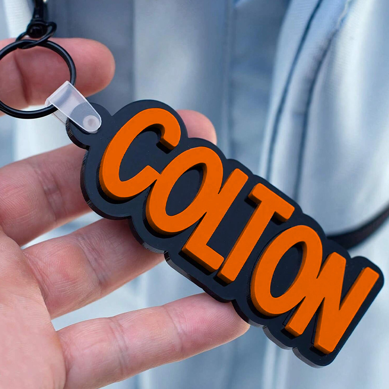 TEMU [customized] 1 Personalized Acrylic Name Keychain, Customized Couple Pendant, Backpack Decoration, Suitable For Anniversary, Valentine's Day,