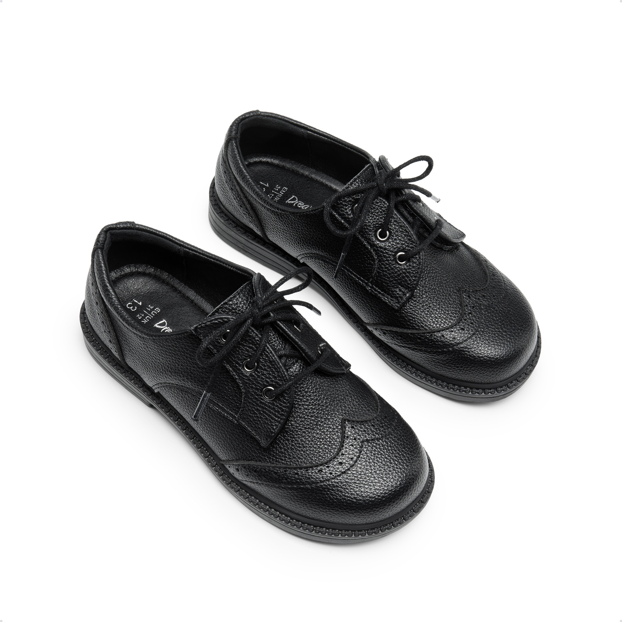 black toddler dress shoes girl St. Agni | Sculpted Cotton Strapless Dress