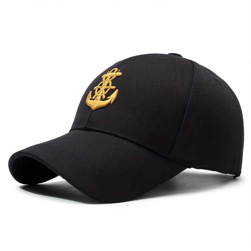 TEMU Adjustable Lightweight Baseball Cap, Hat With 3d Anchor Embroidery, Ins Outdoor Sports Cap, Hand Washable, Breathable, Sweat-absorbent, In 6