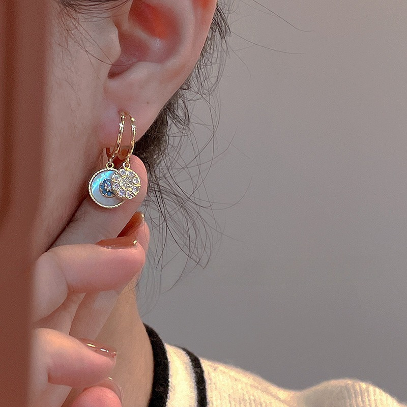 TEMU 1 Paire de Boucles d'Oreilles Vintage Élégantes Style Bohème Incrustées de Synthétique, Adaptées à un Usage et aux Occasions Cadeaux
