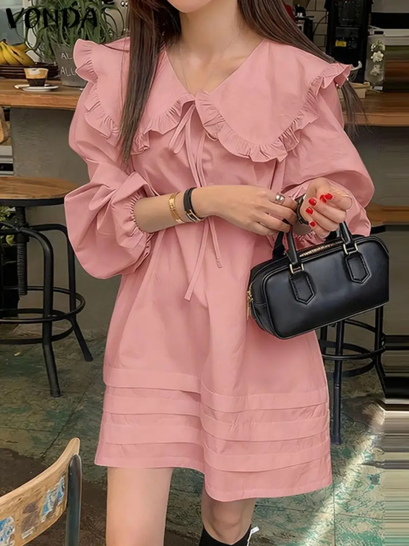 pink baggy dress Baggy Sweatshirt Dress in Pink