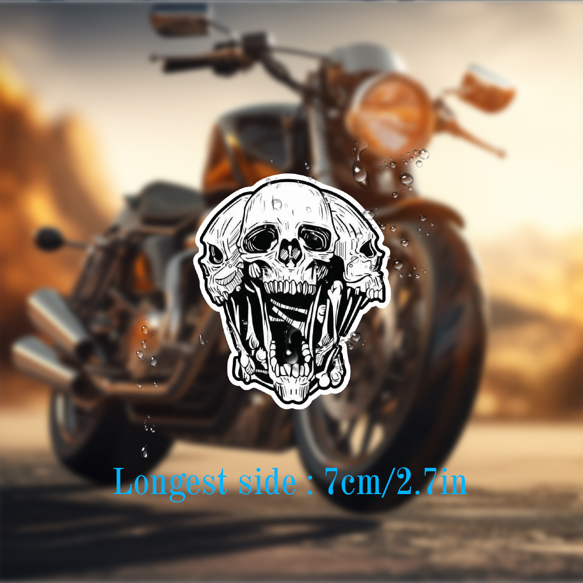 calcomanía vinilo diseño calavera motocicleta automotive - Temu Ecuador, image size:1200x1200