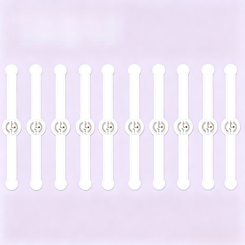 TEMU Customizable Self-adhesive Cake Seals & Stickers Suitable For Diy Baking, Pvc Suitable For Plastic Suitable For Irregular Suitable For