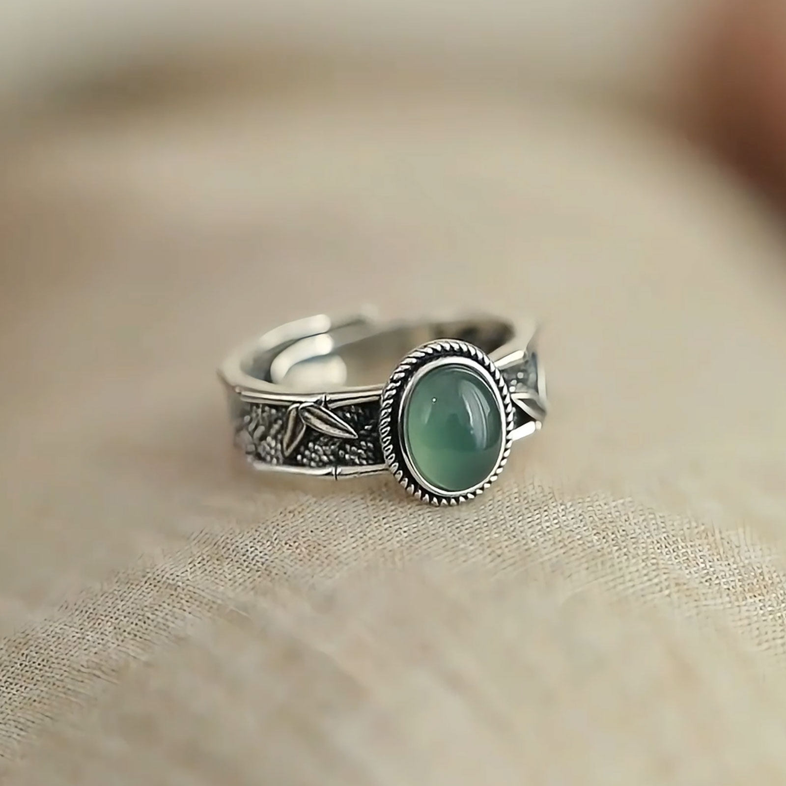 TEMU 1pc Of Woven Ring For Women, High-end Design, New Chinese Style, Retro Adjustable Woven Finger Ring, Suitable For Women' Wear, Perfect Gift For
