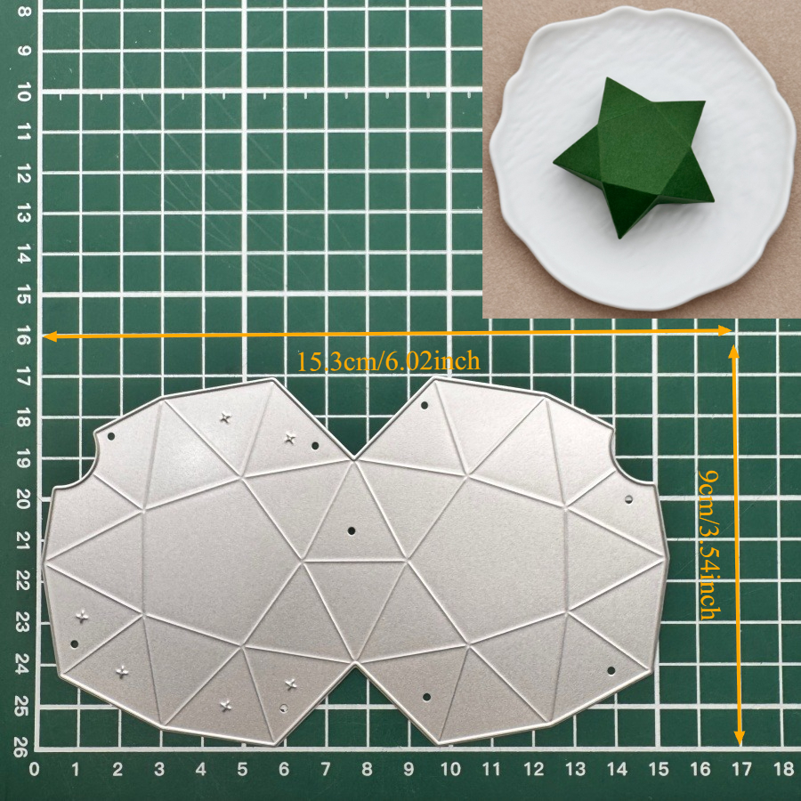 2026 New Foldable Star Switch Box Metal Cutting Dies For Diy Scrapbooking Card Making Stencils Embossing Craft Decoration