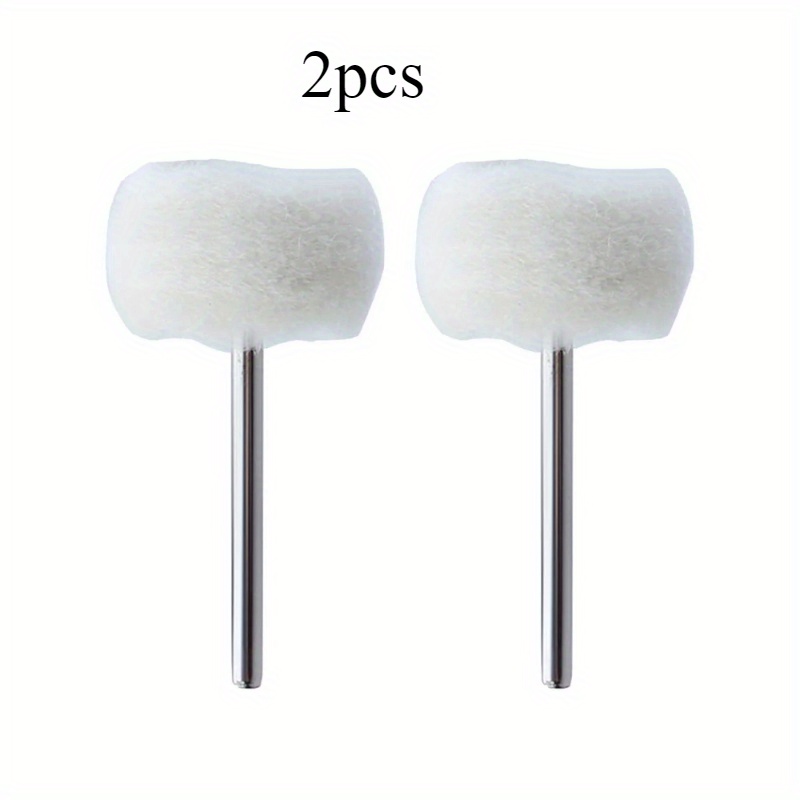 Mini Polishing Brush With Felt Grinding And Sanding Head For Drill, Jade Abrasive Buffing Wheel Shank With Thread