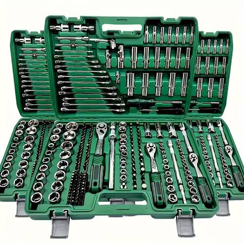 high end professional 216 tools suit 1 4 3 8 1 2 drive depth and ratchet spanner set suit s2 and cr v sleeve auto parts repair fast ratchet wrench and other auto repair parts professional racing grade repair tools suit
