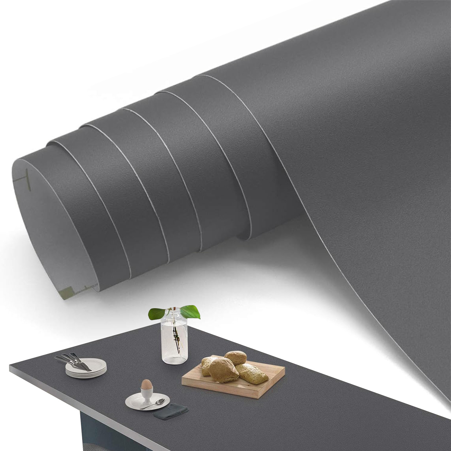 Heavy-duty Removable Wallpaper Roll 60 X 500 Cm Self-adhesive Film Suitable For Kitchen Walls, Tables, Countertops, Cabinets, Doors, And Windows Repositionable And Trimmable Easily Your Home