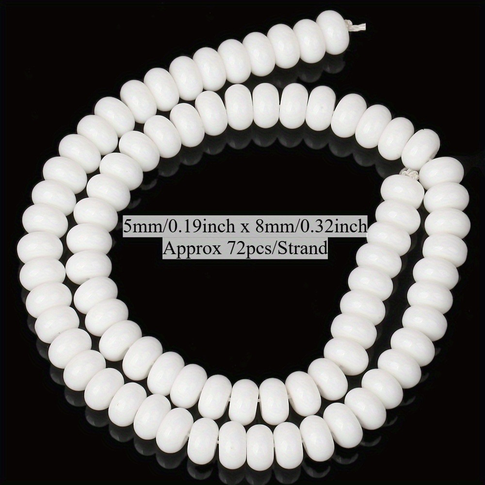 TEMU Natural Stone Shiraishi Beads Rondelle Spacer Beads Used For Jewelry Making Bracelet Earring Additions Gifts For Women