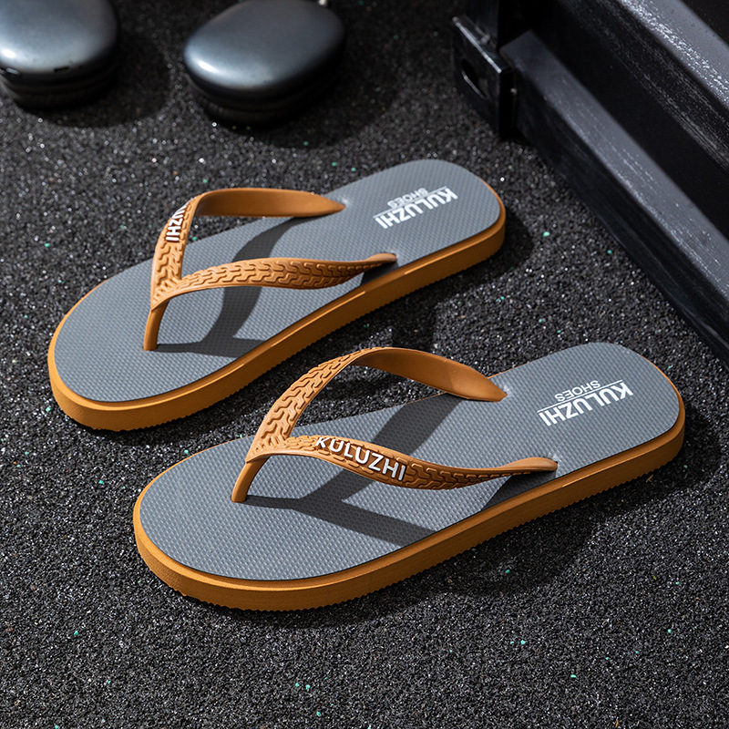 2026 new model casual fashionable mens flip flops non slip breathable vietnamese flip flops outdoor beach flip flops for men high end feel