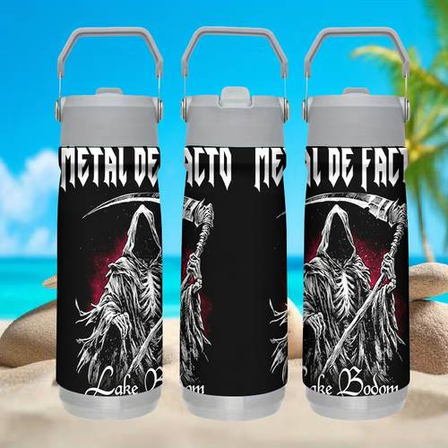1 vaso de metal de de lake bodom , un vaso de agua de acero inoxidable con , ideal para actividades al aire libre y camping