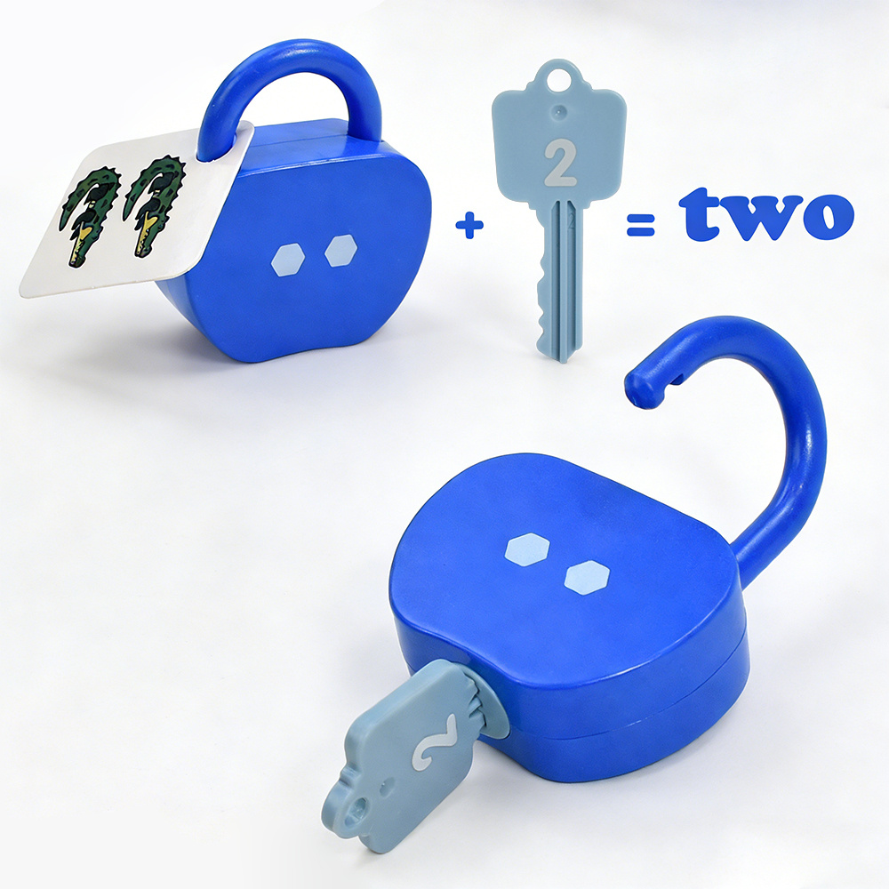 Matching Game Unlock, Key and Number Pattern Interactive Toy