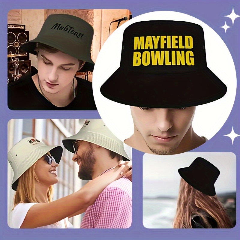 Customizable Unisex Folding Bucket Hats, 10pcs Set