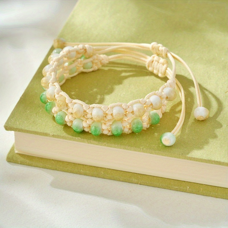 Boho Ceramic Bead Adjustable Bracelet for Women