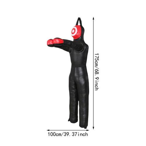 muay thai and training dummy a figure for venting wrestling and boxing training mannequin red and 75 meters with a set of needles and threads