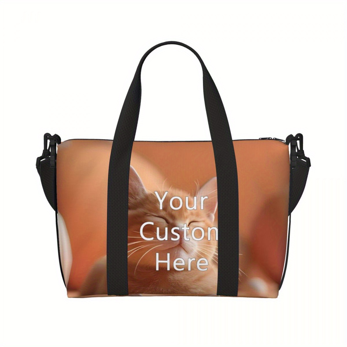 custom photo text duffle bag lightweight adjustable strap   bag for men and   for gym   details 1