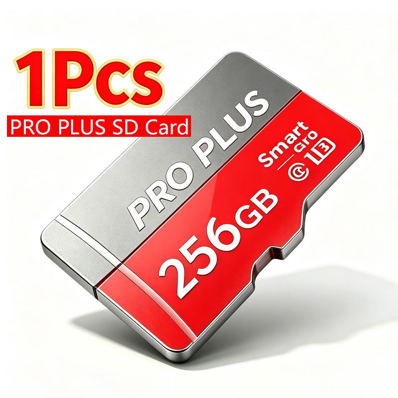 TEMU 1-pack 256gb Tf Memory Cards. Uhs- 10 A1 Storage With Pro Plus Sd Adapter. Compatible With Tablets, Cameras, Smartphones, Drones, Dash Cams,