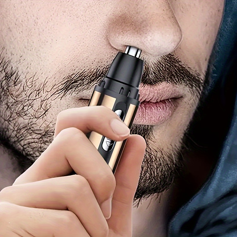 1pc electric nose hair trimmer   eyebrow and face hair trimming usb charging high quality stainless steel head   for men and women Product details 4