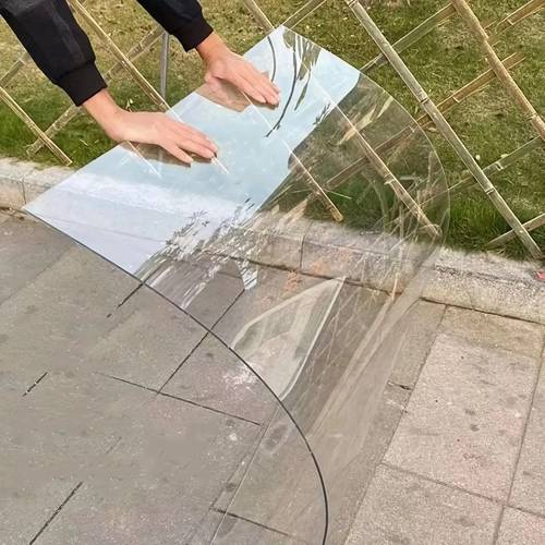 transparent pc panel high polyester film suitable for greenhouses balcony roofs and carport sunshades durable heat insulating and sunscreen material easy to cut suitable for outdoor awnings and partitions