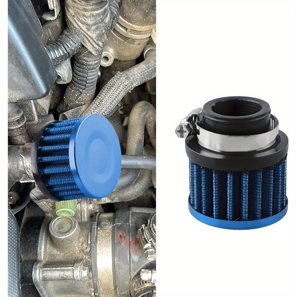 2 Filtros De Admisión De Aire Tipo Seta Rojo – 19mm Para Ventilación Del Cárter Y Turbo, Con Abrazaderas