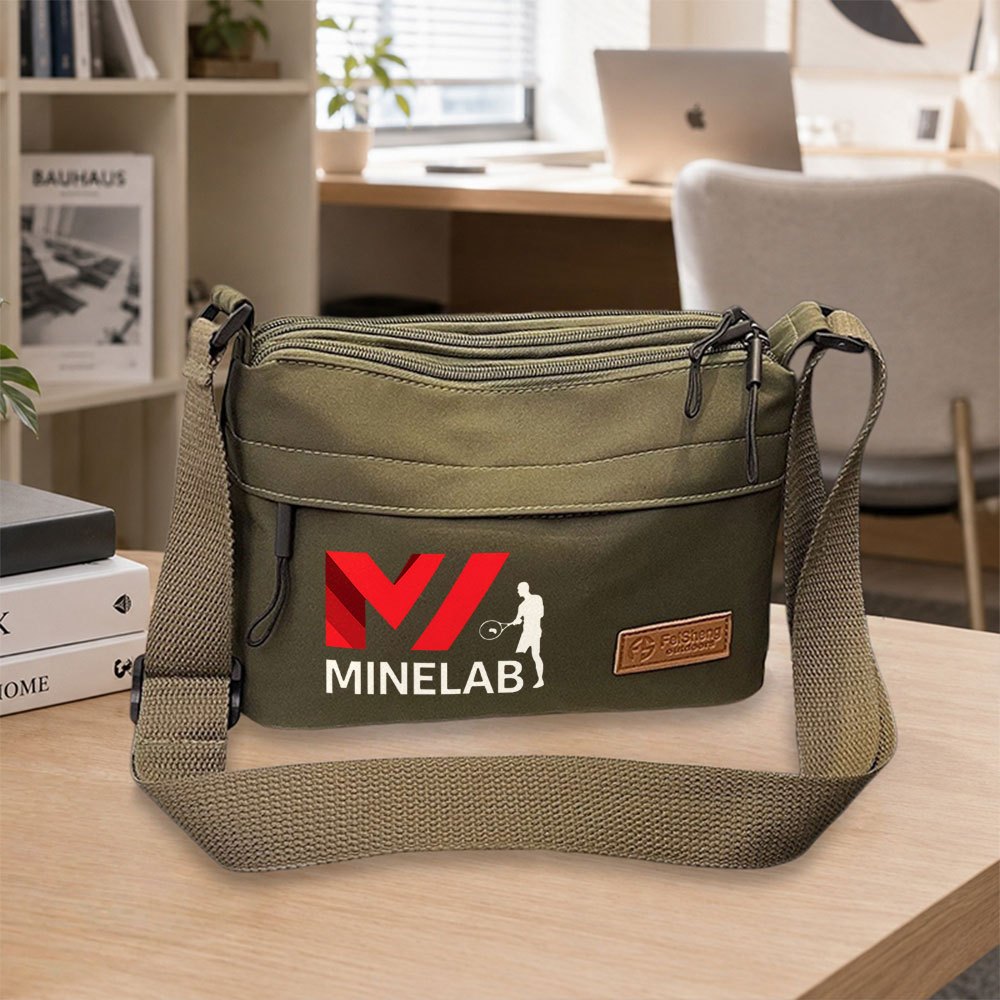 TEMU 1pc Men's Large Capacity Multi-pocket Messenger Bag With Zipper Closure, Multi-compartment Tablet Pocket & Phone Holder Suitable For Commuting,