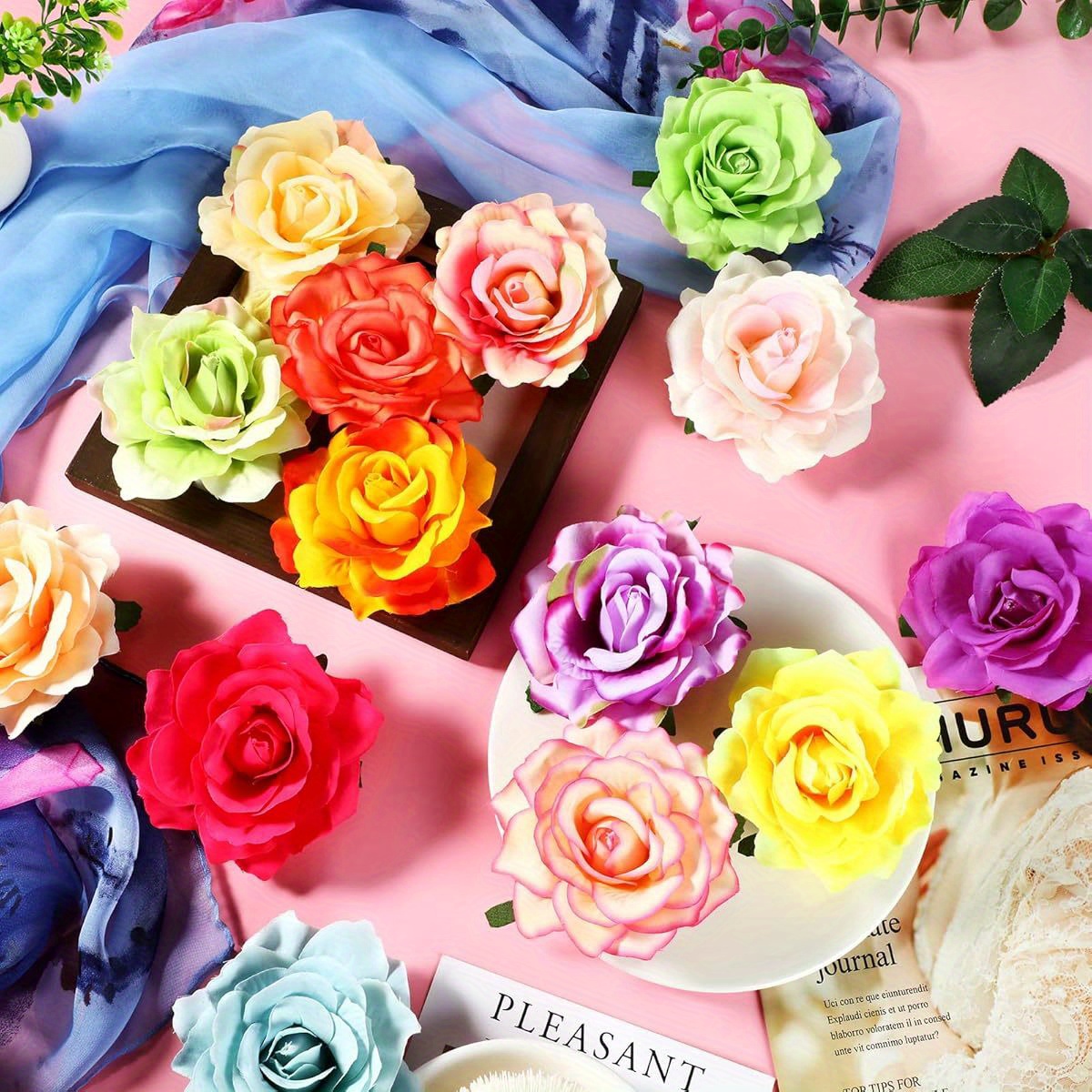 30pcs floral hair clips and pins   hairpins for wedding bridal hairstyles birthday prom beach parties non damaging   for brides floral arrangements everyday or special occasions ideal gift for women s prom   durable hair accessory Product details 1