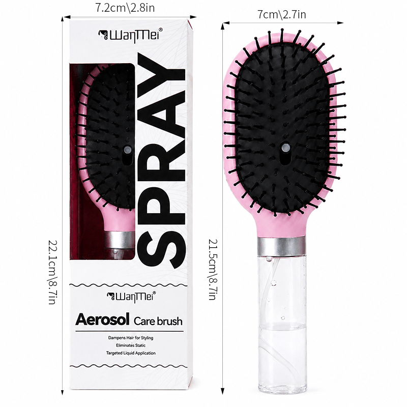 2pcs WanMei 2-in-1 Hair Styling Tool & Detangling Brush