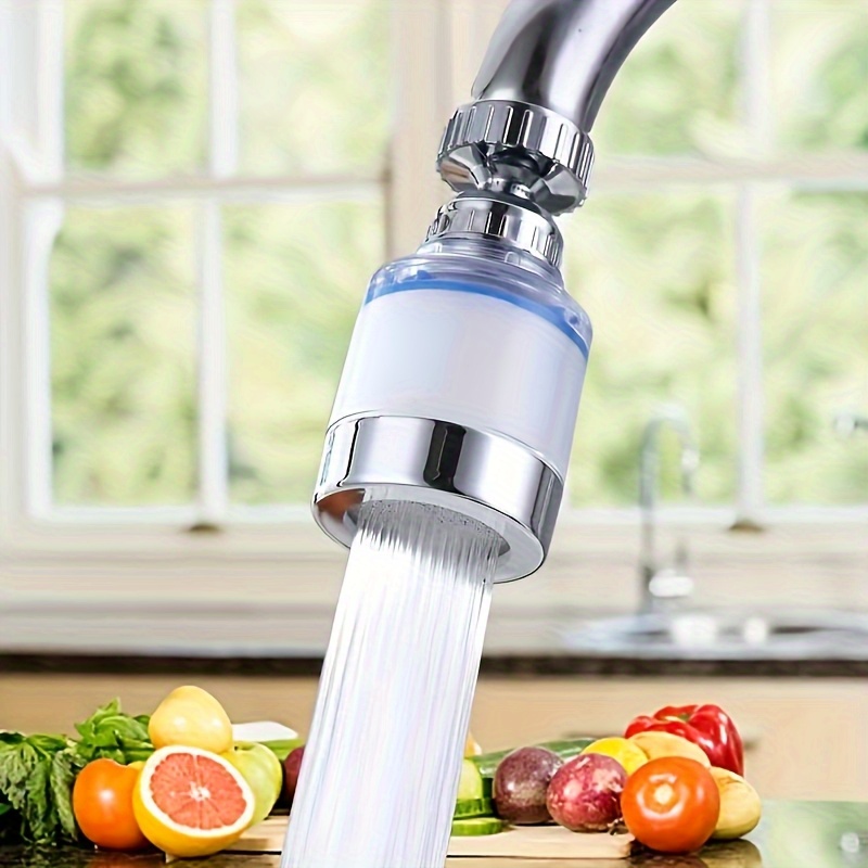 water purification faucet with replaceable filter splash proof faucet sprayer head with filter swivel faucet water filter extender house bathroom water filtration system Product details 6