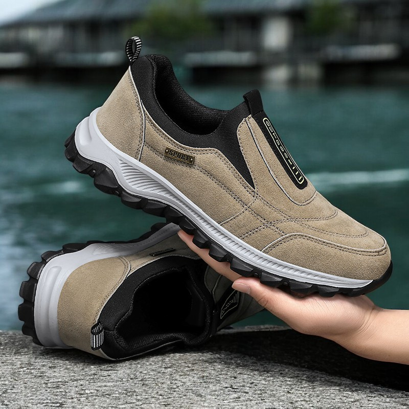 3color mens comfortable casual slip on sneakers