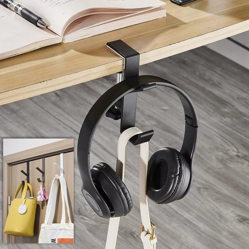 Adjustable Desktop Bag Clip Hook for Space-Saving