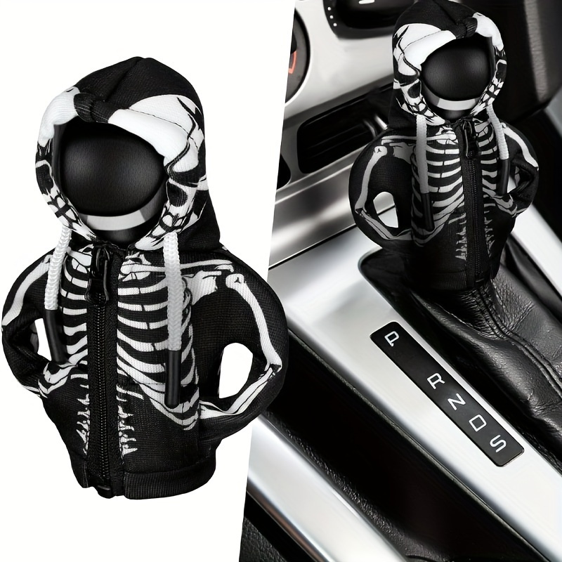 

1pc Halloween Car Gear Shift Gloves Decoration Fun Gear Shift Cover Mini Zipper Universal Gear Shift Knob Gloves Suitable For Car Interior Gadget Gift