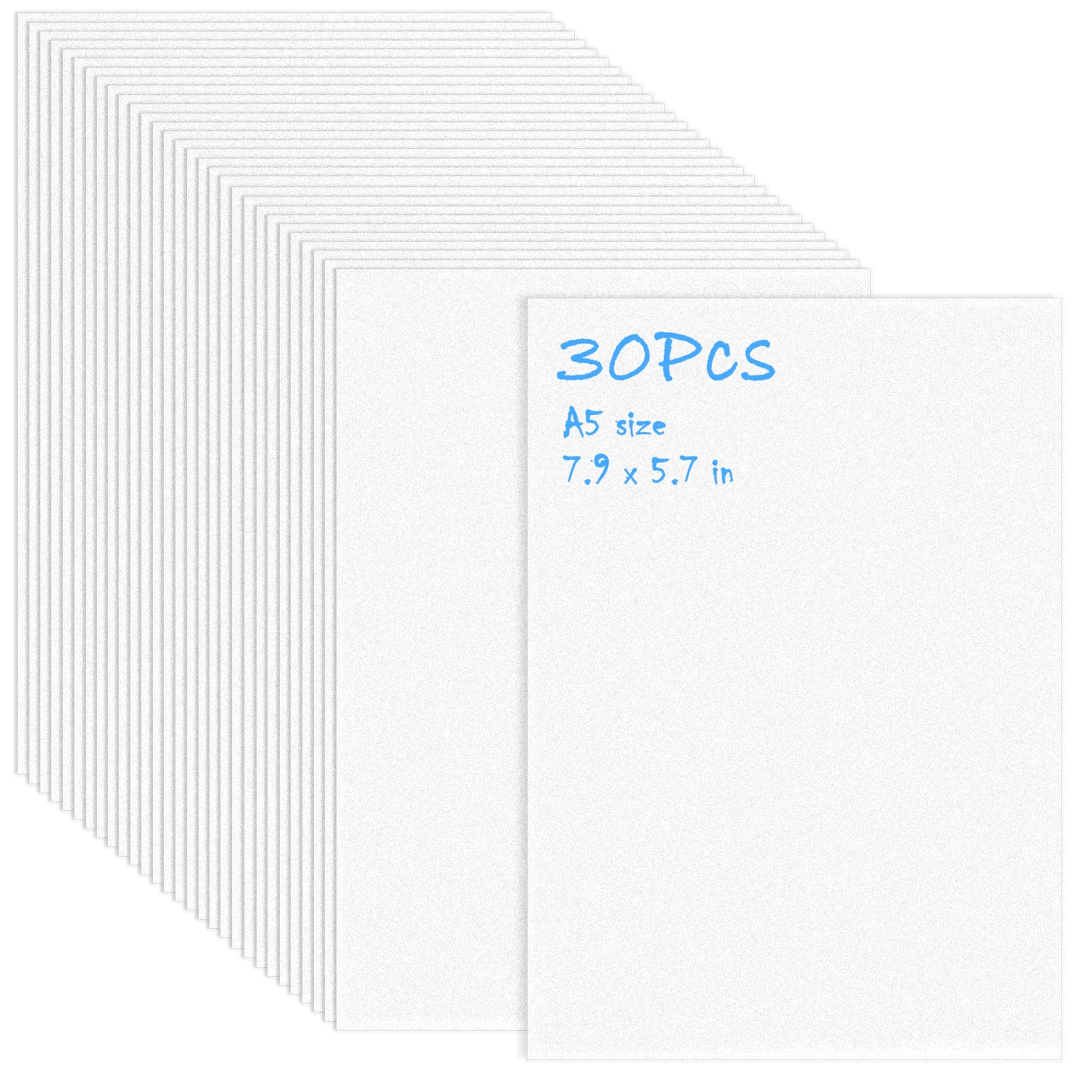 TEMU 30pcs Shrink Plastic Sheets Paper For Crafts Keychain Jewelry Making (7.9 X 5.7 Inch)